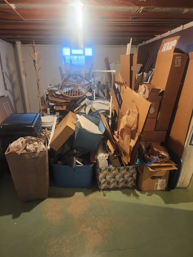 Roll-off dumpster container at job site for Construction Dumpster Rental in Cypress